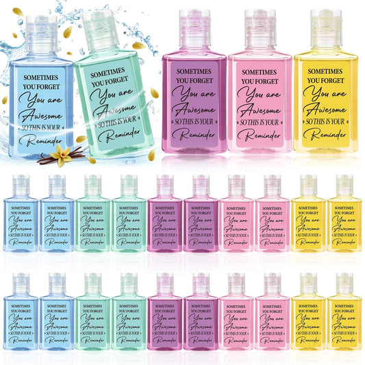 Dimsile inspirational mini hand sanitizer bulk set with 50 bottles for events and gifts