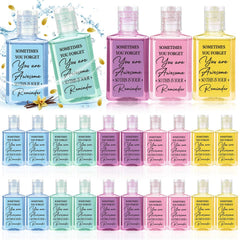 Dimsile inspirational mini hand sanitizer bulk set with 50 bottles for events and gifts