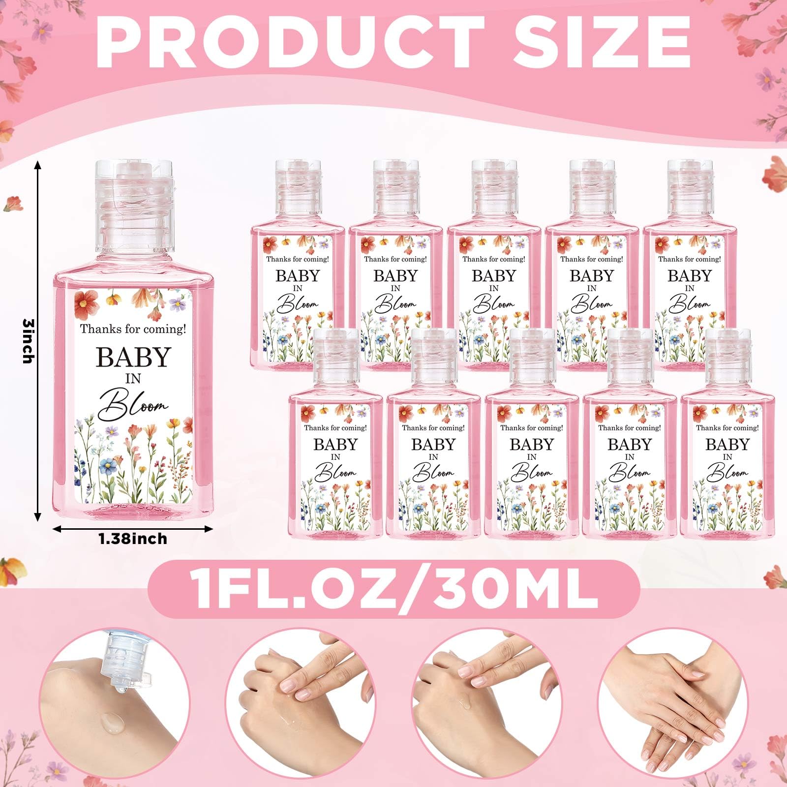 Dimsile mini hand sanitizer with leakproof cap, travel-friendly.