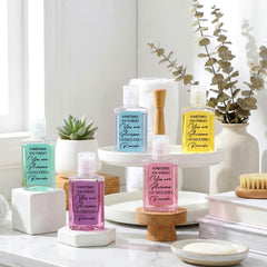Dimsile you're awesome mini sanitizer bottle with uplifting quote for coworker gifts