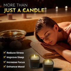 DinBer Champagne candle provides a sparkling scent to brighten moments.