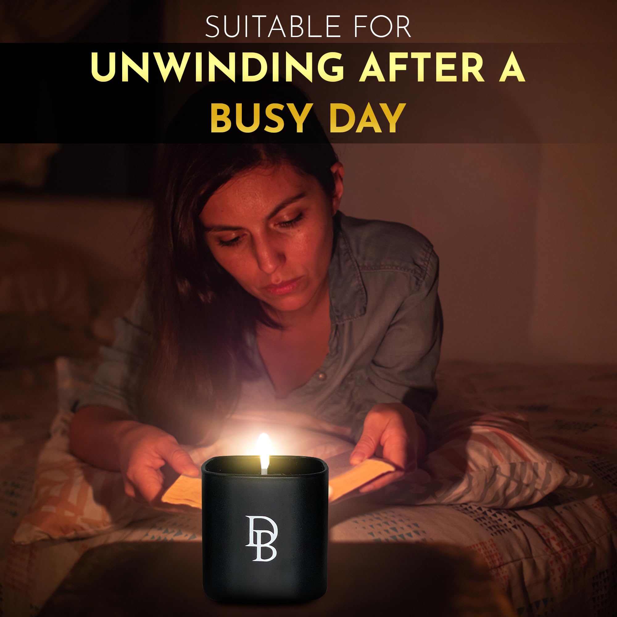 DinBer candles feature decorative glass design that elevates room décor.