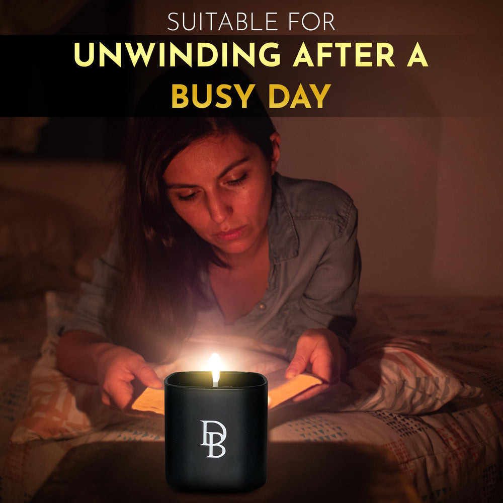 DinBer candles feature decorative glass design that elevates room décor.