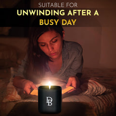 DinBer candles feature decorative glass design that elevates room décor.