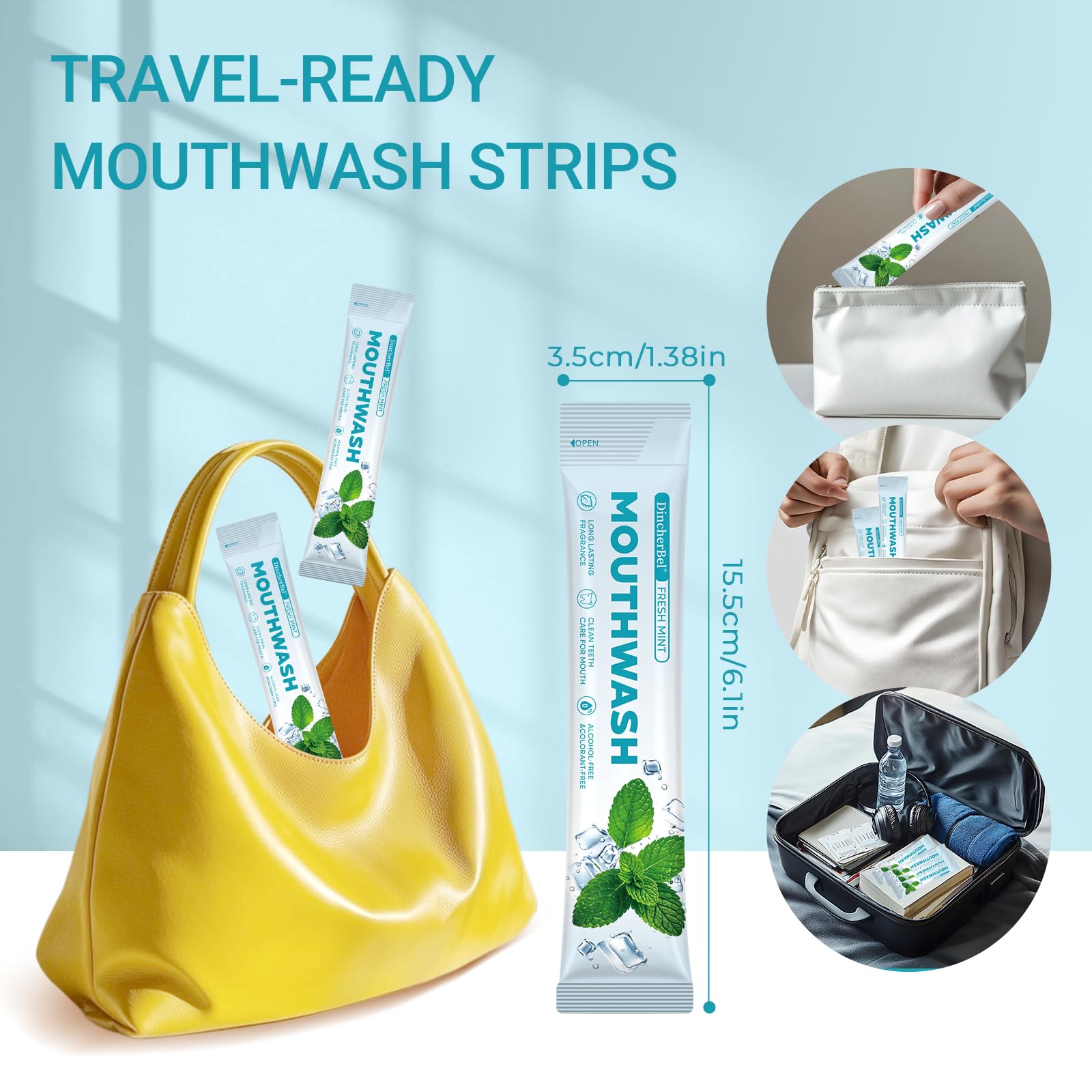 DincherBel alcohol-free mouthwash keeps mouths comfortable without the burn.