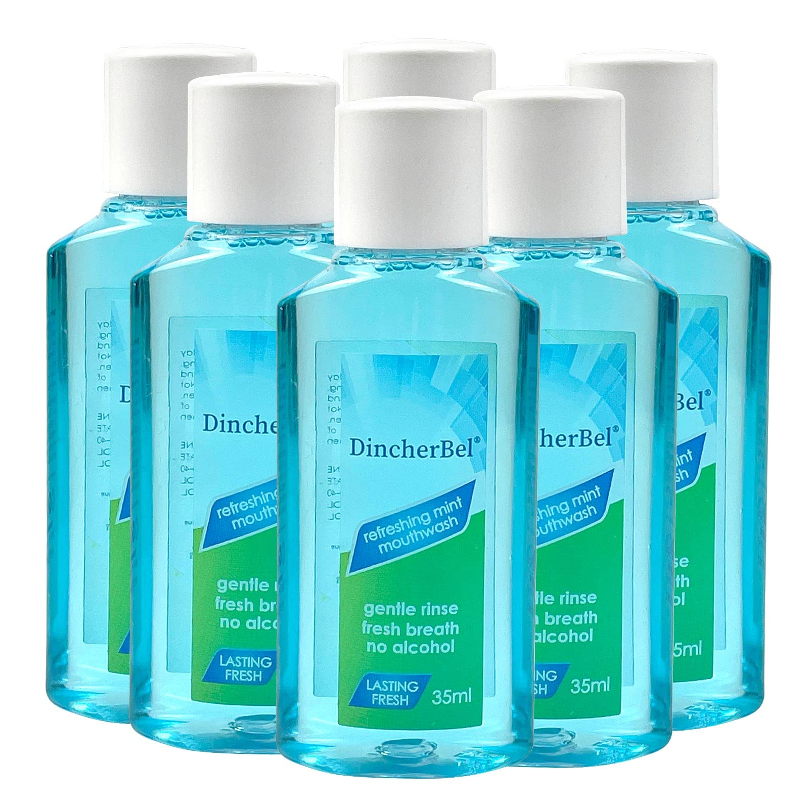 Pocket-sized DincherBel travel mouthwash kit for hotels and camps