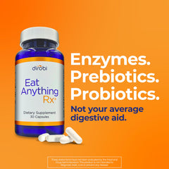 Dirobi Eat Anything gut health illustration signaling improved digestion