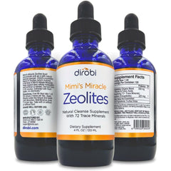 Dirobi Mimi's Miracle Zeolites bottle with premium detox formula for daily wellness