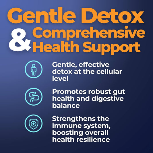 Dropper dispensing precise dosing for gentle detox with Mimi's Zeolites