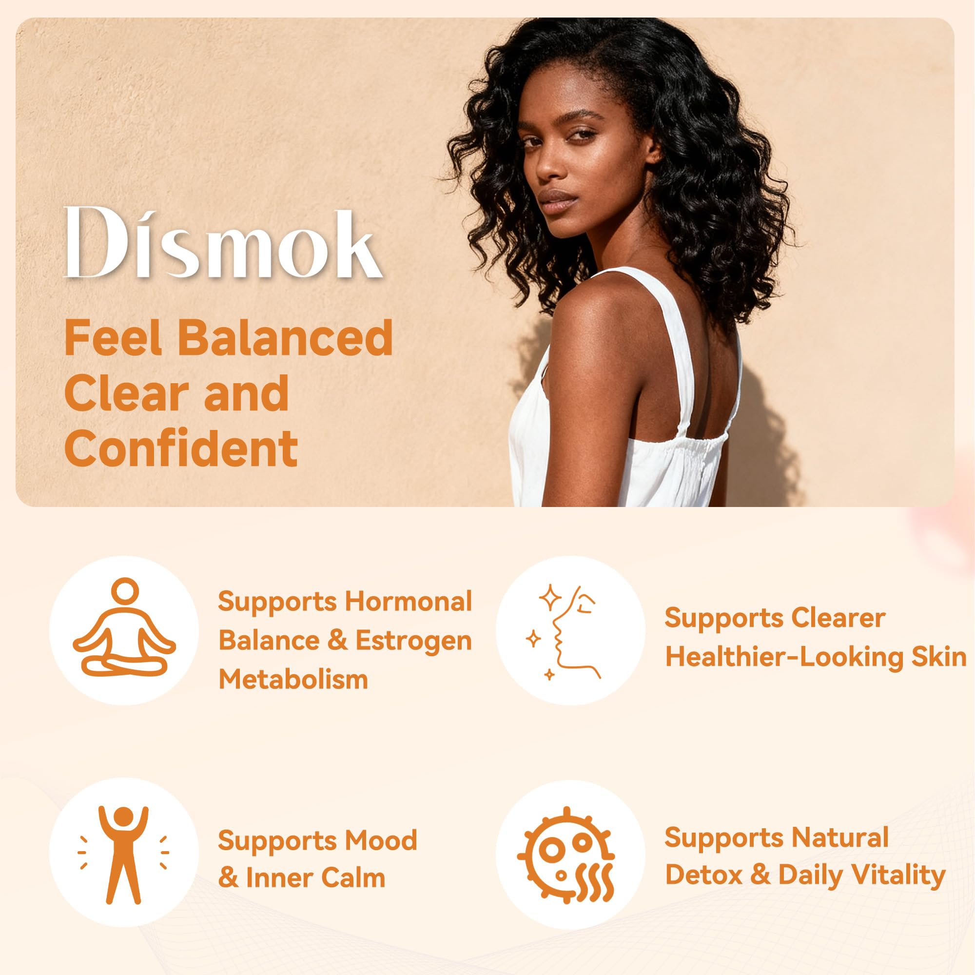 Dismok 30-day supply bottle with vegan capsules for convenient daily use