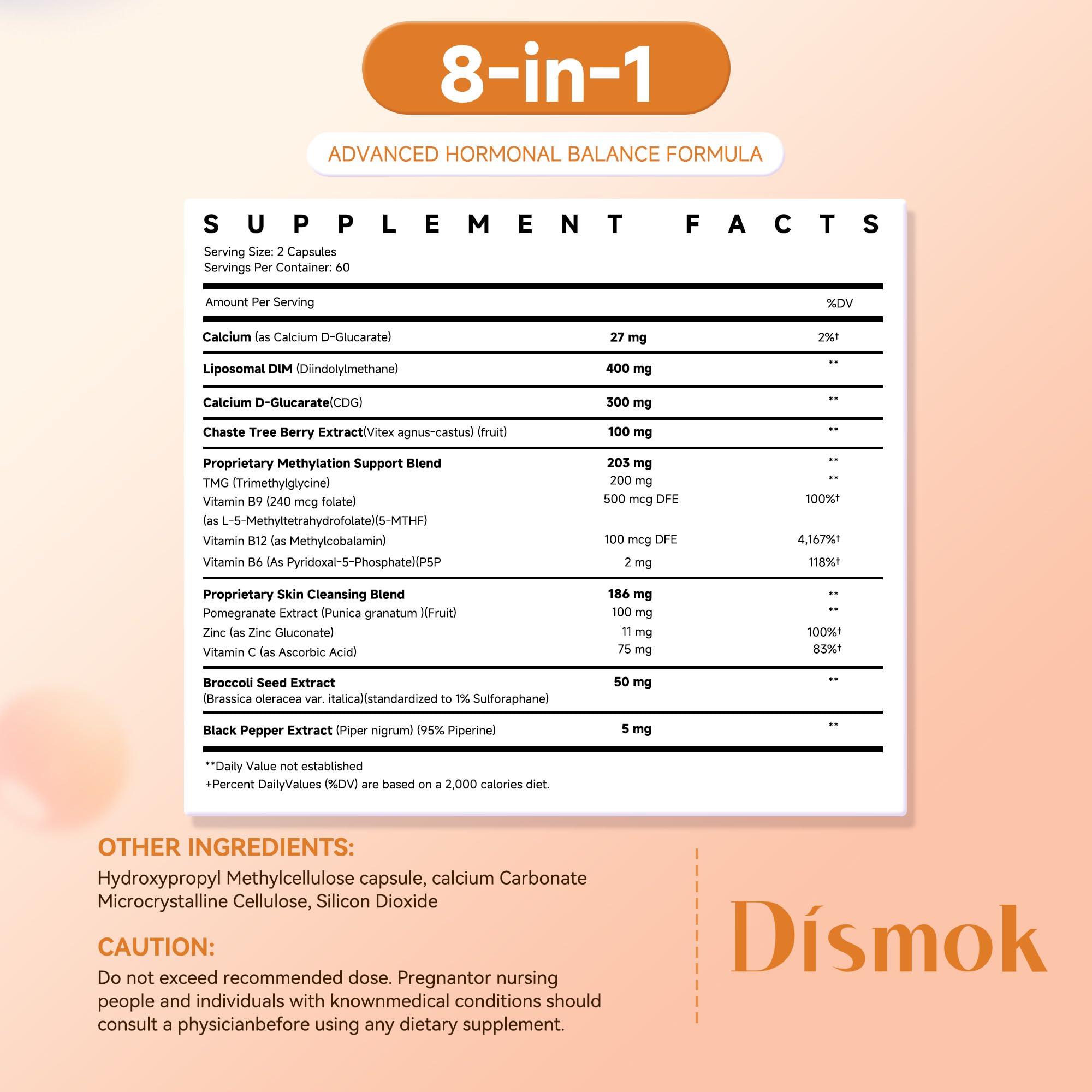 Dismok Vitex chaste tree berry visual suggesting hormone regulation support