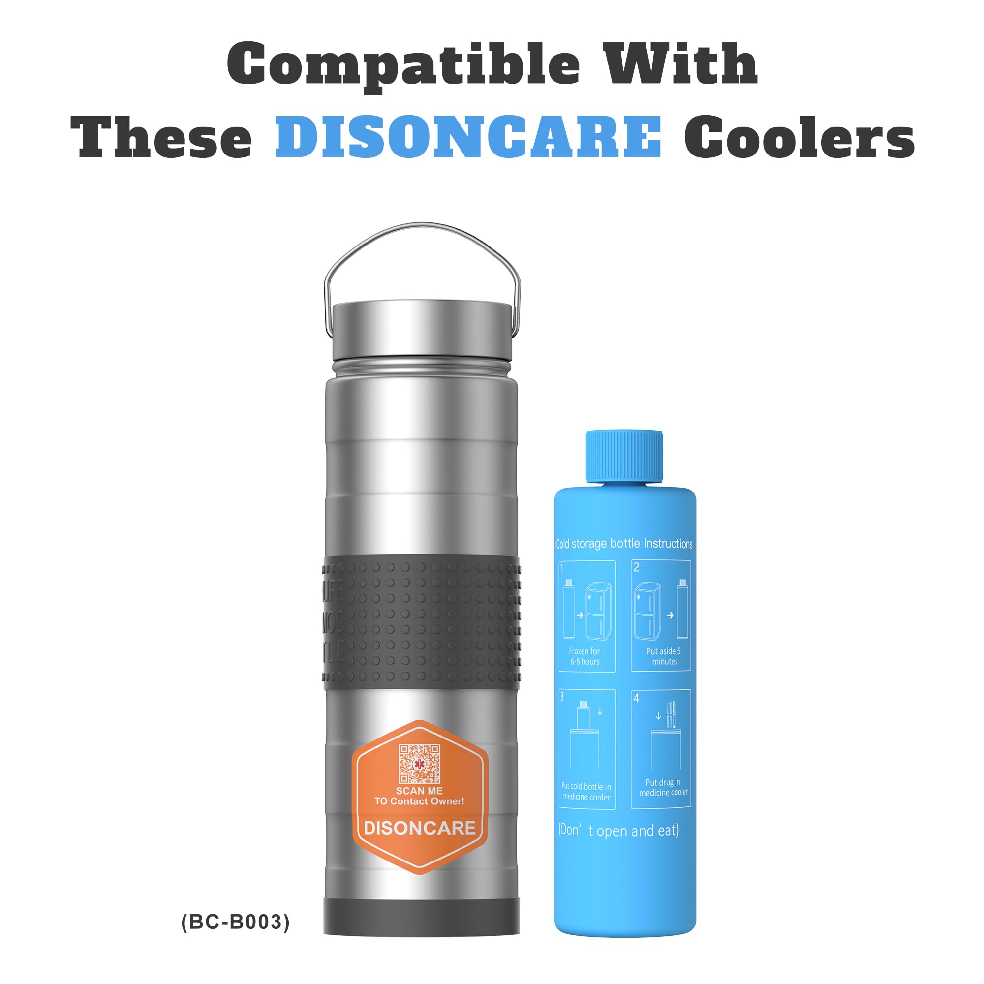 DISONCARE spill-proof seal ensures leak-free transport during travel.