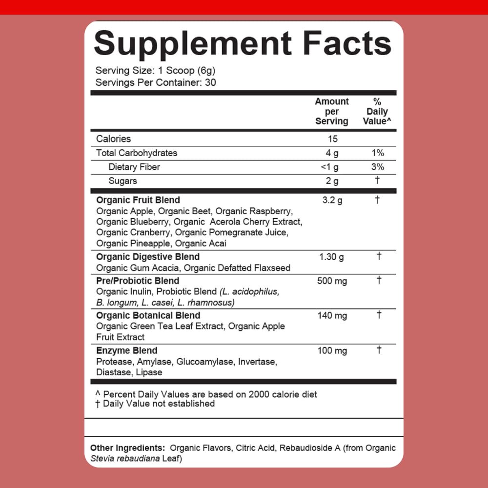 Divine Health Red Supremefood fresh berries visual emphasizing antioxidant-rich blend