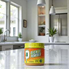 Divine Health Pickle Powder Lemon Zest label closeup showing clean ingredients