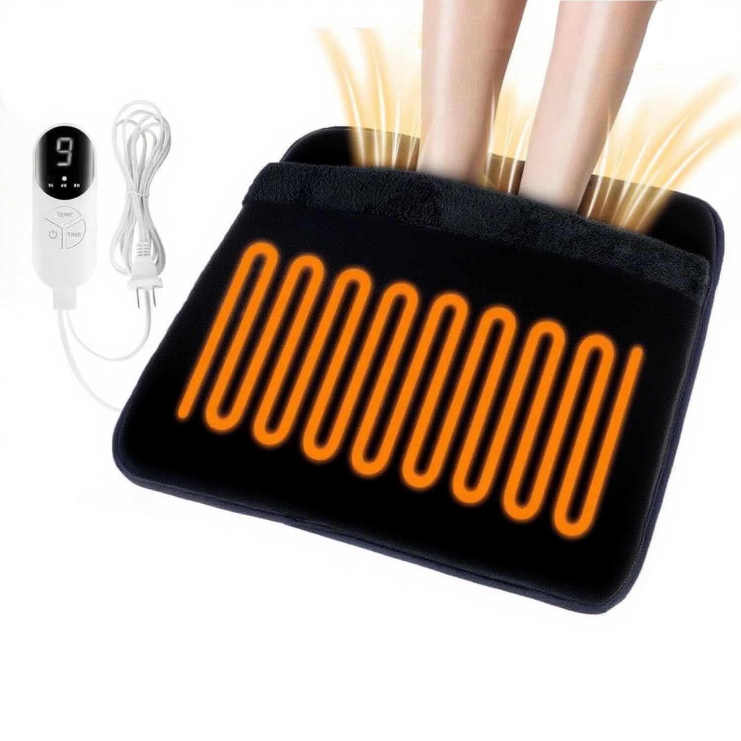 Diweez foot warmer with double-layer cover offers soft, even heat for lasting comfort.