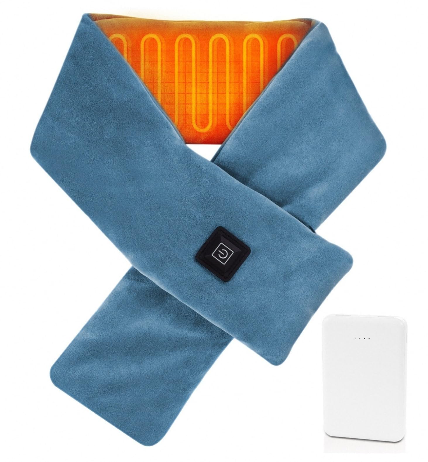 Diweez heated scarf with soft crystal flannel for luxurious warmth and skin-friendly comfort.