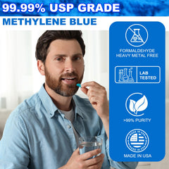 diytoolsman Methylene Blue Gummies label shows 12 mg per serving