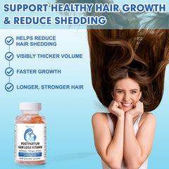 diytoolsman postpartum hair loss vitamin gummies closeup highlights tasty, easy-to-take nourishment