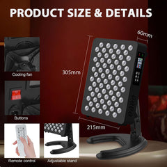 DLG GRP Red Light Panel remote control for easy mode switching.