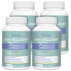 Dmeisy probiotics 300 billion bottle supports daily gut balance and wellness