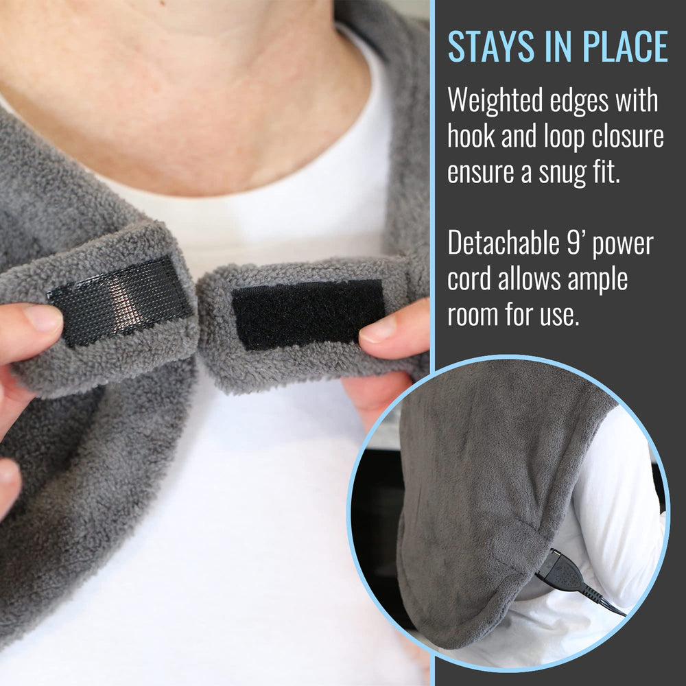 Extra-long 9-foot cord adds flexibility for use on bed or couch.