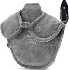 DMI XL Plush neck and shoulder heating pad shows full-length wrap for deep warmth.