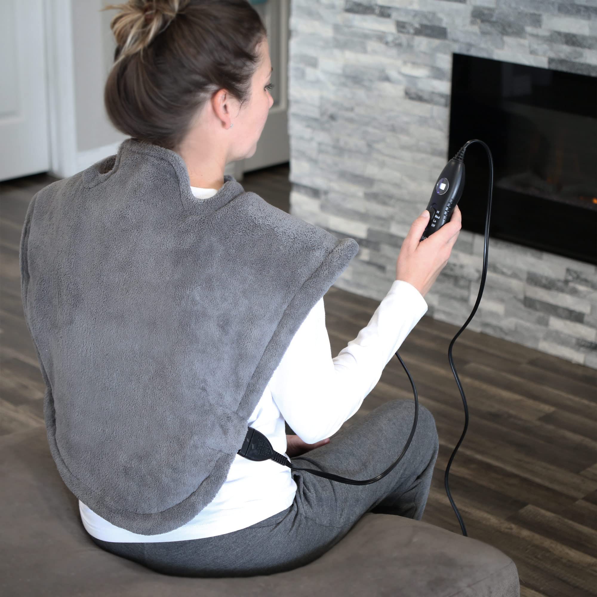 Machine-washable micro-fleece cover for easy care after use.