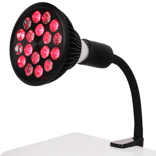 DMMBMFC Red Light Therapy Lamp front view for convenient home sessions.