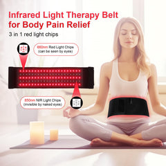 660nm and 850nm modes for customizable infrared therapy.