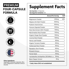 DMoose Fitness Slippery Elm Bark label close-up shows dosage and quality
