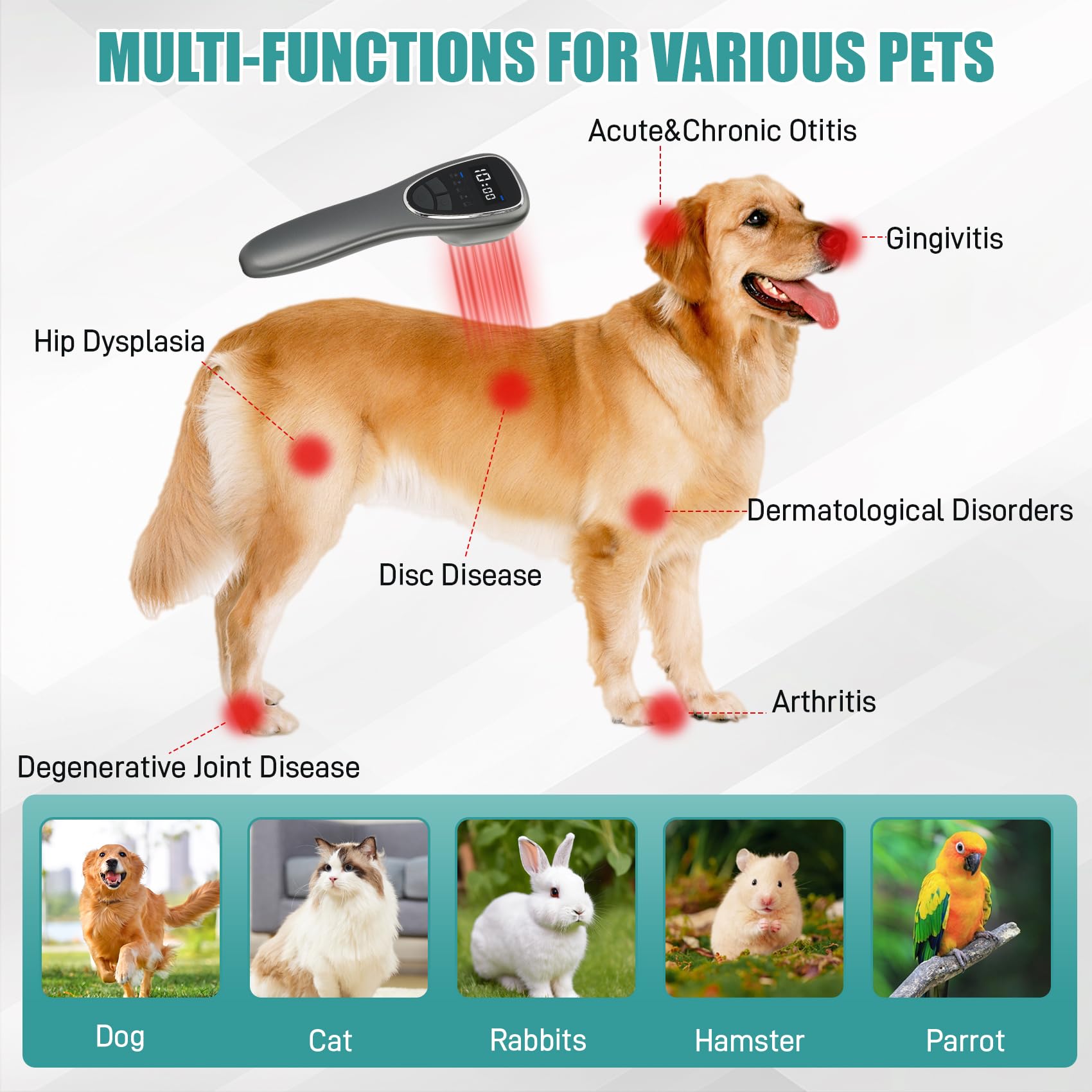 Dmzosmd device designed for human use offering versatile pain relief at home.