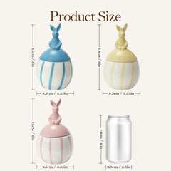 DN Deconation bunny lid close-up highlighting whimsical ceramic detail.