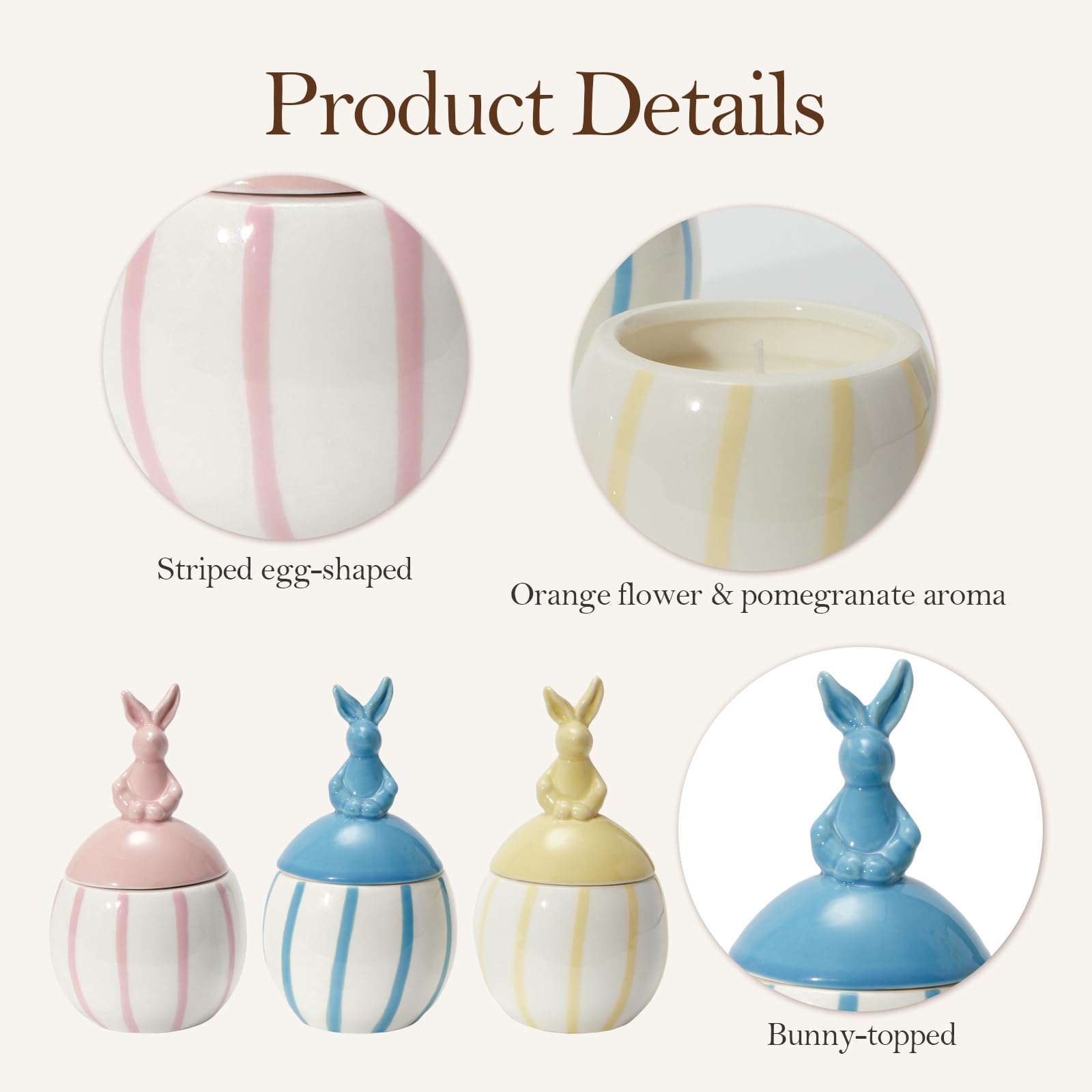 DN Deconation egg-shaped ceramic jar showcases elegant form.