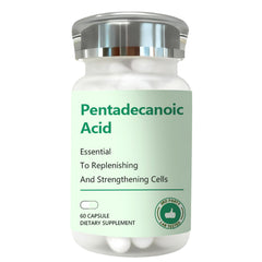 DNOUHN pentadecanoic acid bottle for convenient daily supplementation.