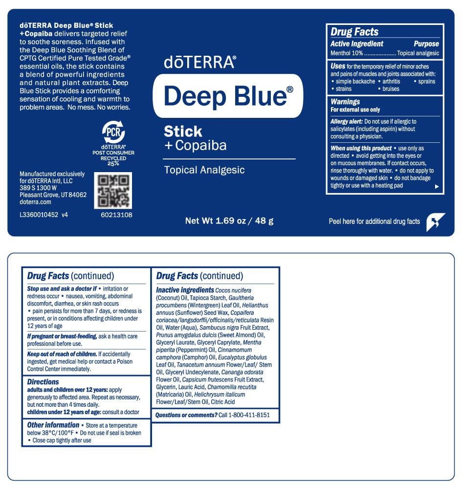 doTERRA Deep Blue Stick 2-pack side view shows compact design for targeted application.