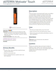 doTERRA Motivate Touch citrus-herb blend inspires an energizing aroma