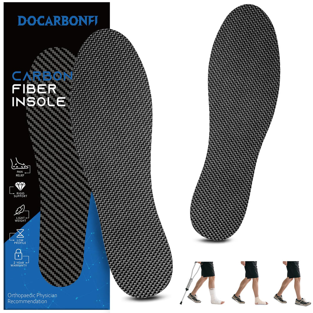 Docarbonfi titanium-carbon insole underfoot distributes pressure for all-day comfort