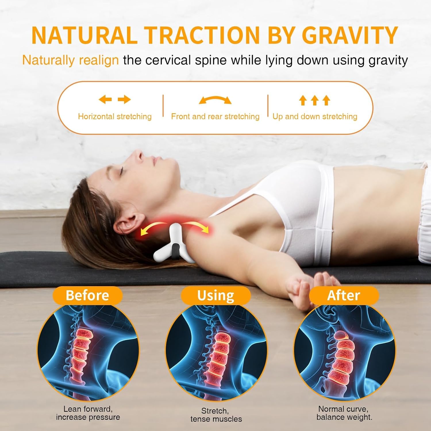 Docemel neck massager with acupressure nodes for targeted tension relief
