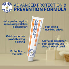 Herbal-mineral blend visible in Doctor Butler's ointment packaging.