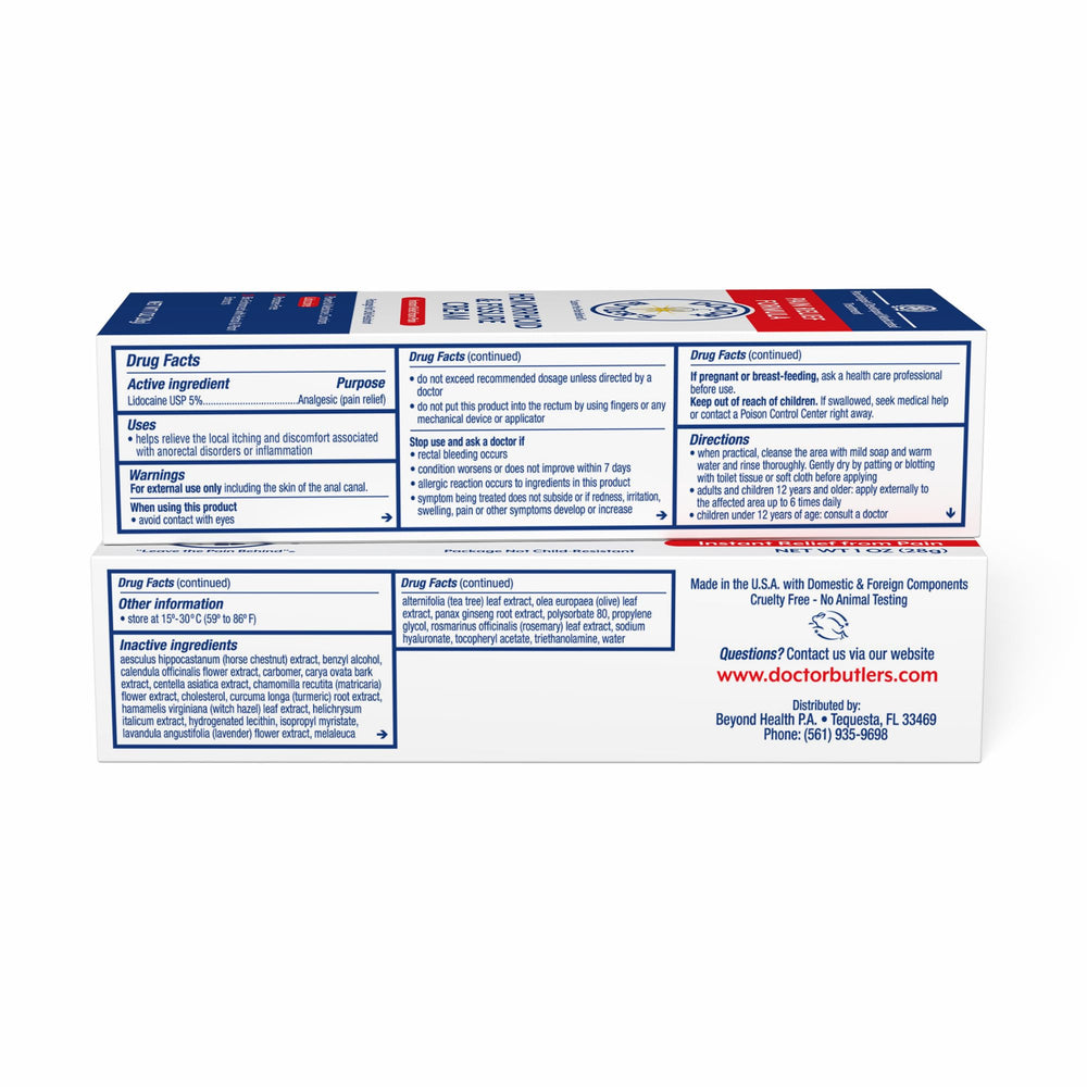 Doctor Butler's two-pack display communicates value and convenient reusability.