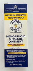 Leaping Bunny logo near Doctor Butler’s ointment communicates cruelty-free standards.