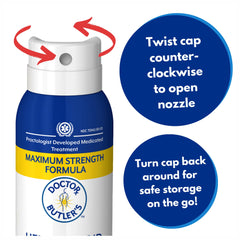 Doctor Butler's Hemorrhoid Spray made in USA with quality controls.
