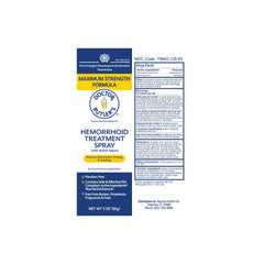 Label highlighting safe ingredients for all skin types on Doctor Butler's product.