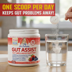 Doctor Danielle Leaky Gut Powder scoop-dispense for easy daily dosing