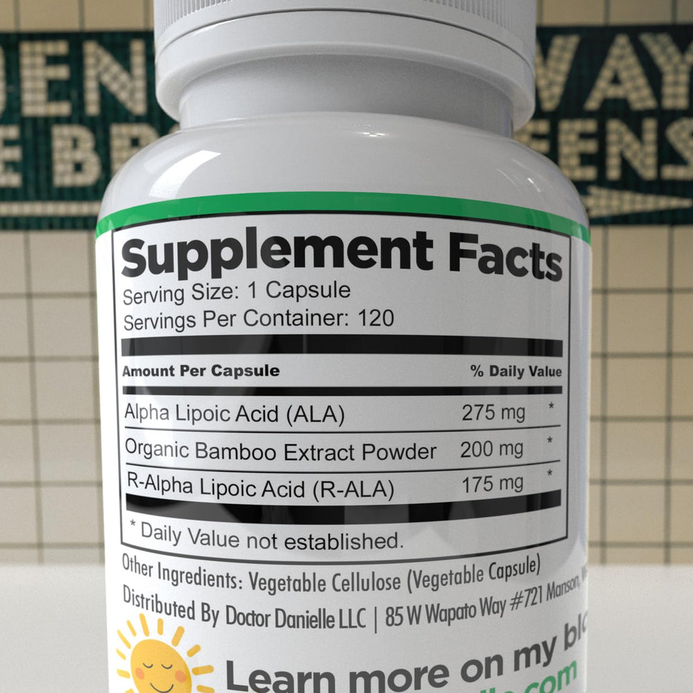Doctor Danielle non-GMO gluten-free vegan soy-free label highlights clean ingredients.
