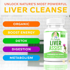 Organic milk thistle-based formula from Doctor Danielle for liver detox support