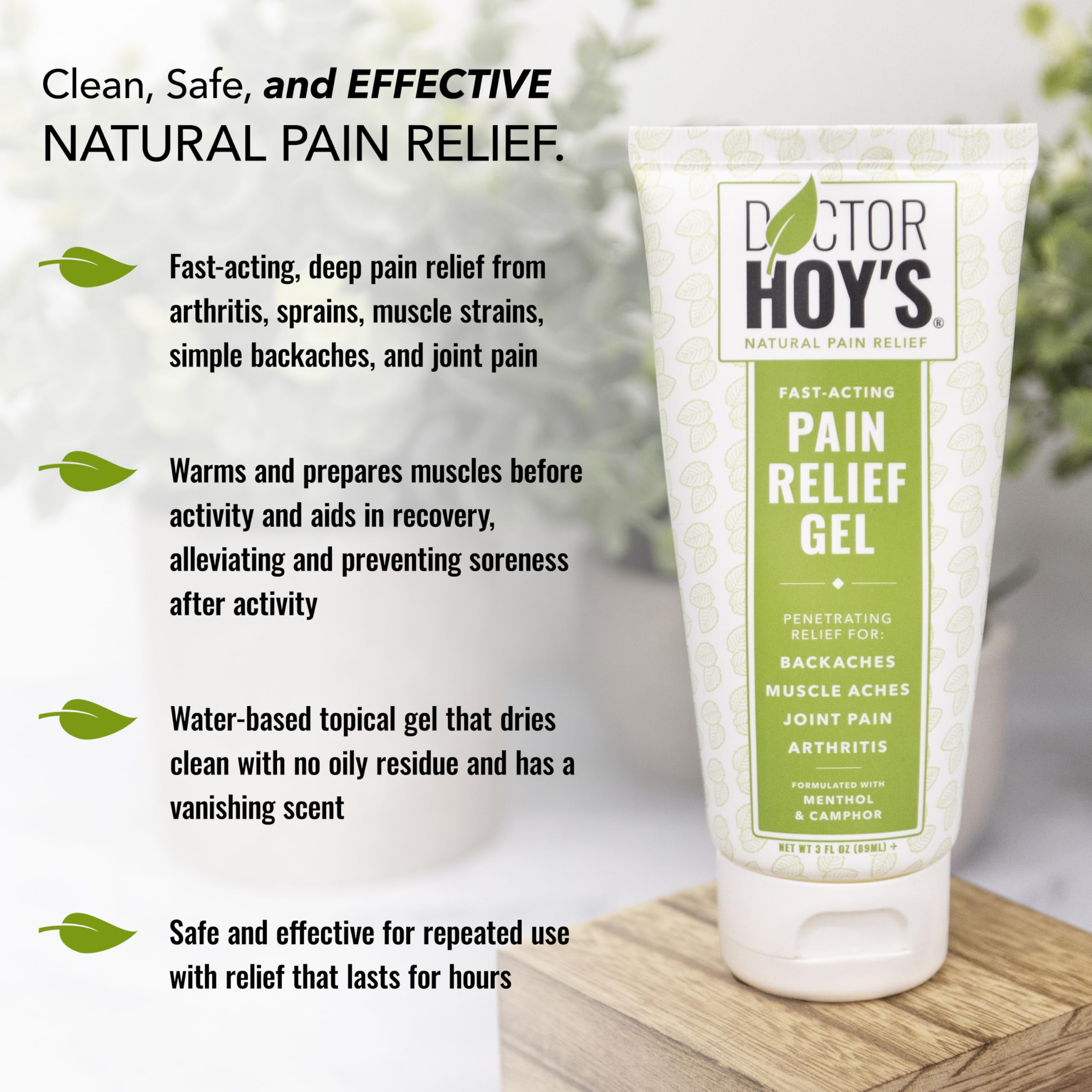 Gel dries clean with vanishing scent after application on skin.