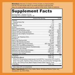 Cardio Heart Health powder with scoop for convenient daily serving