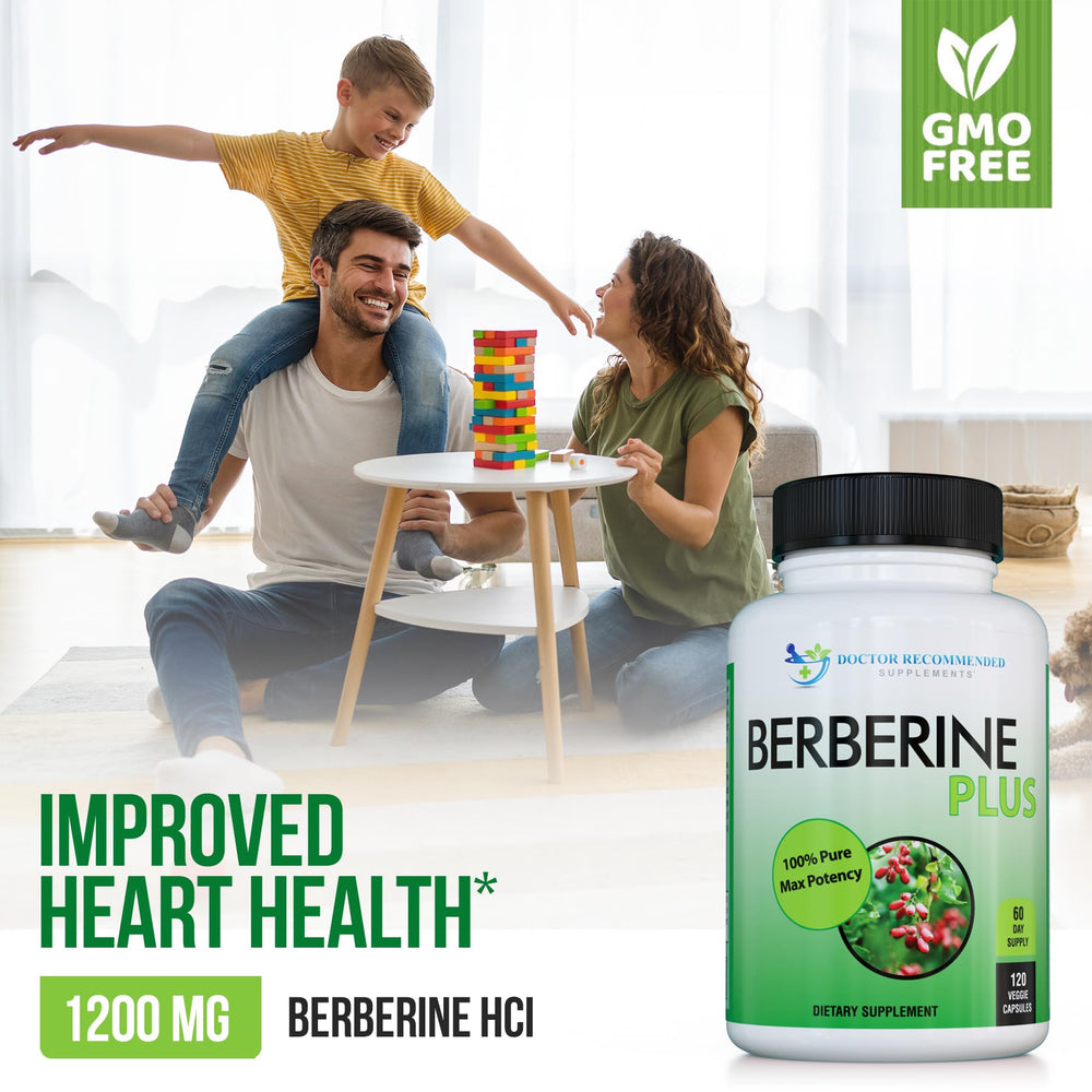 Doctor Recommended Supplements Berberine capsules image shows vegetarian capsules