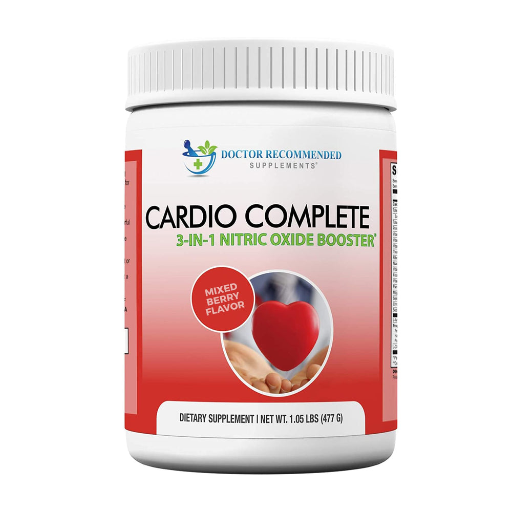 Cardio Complete bottle-front view for daily nitric oxide support